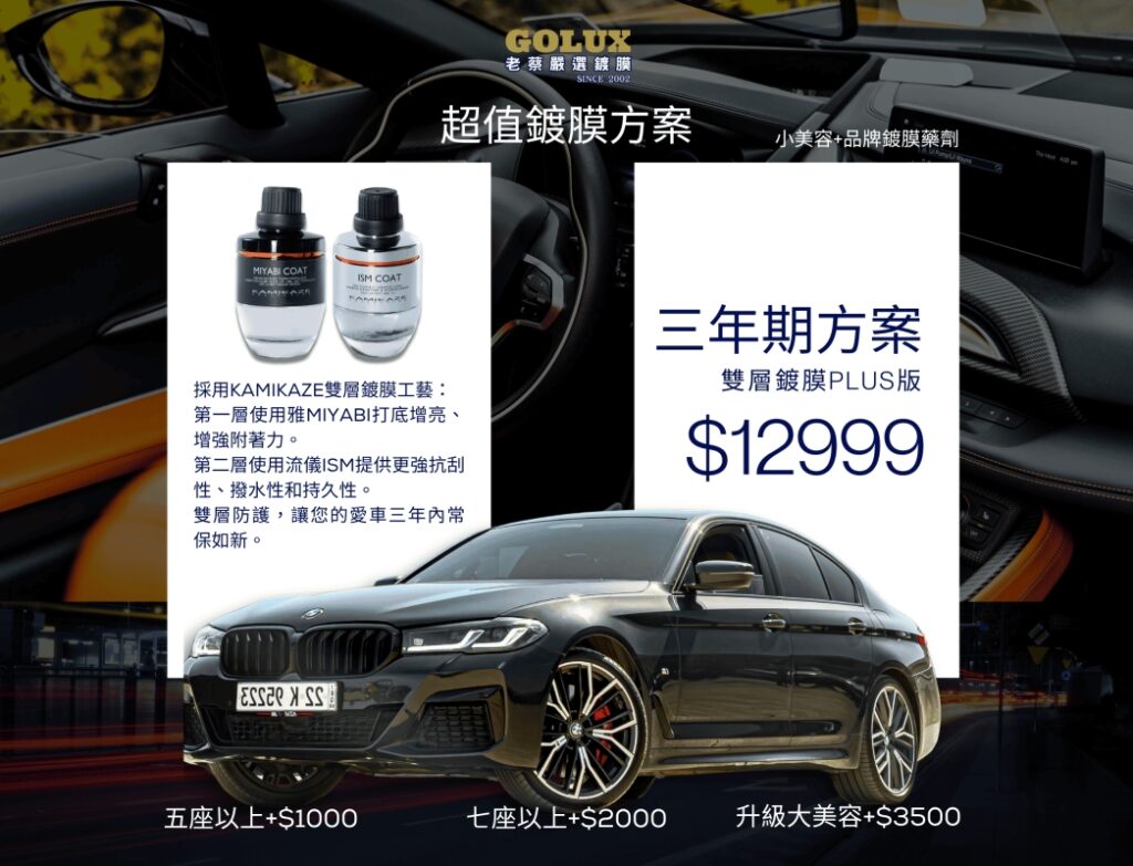 【超值鍍膜方案】:小資族也能輕鬆擁有，給愛車最實用的高CP值防護！-4